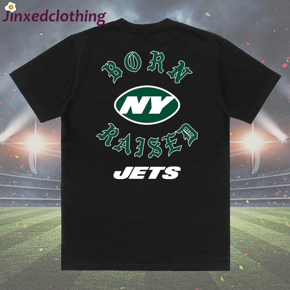 Official New York Jets Born X Raised T-shirt 